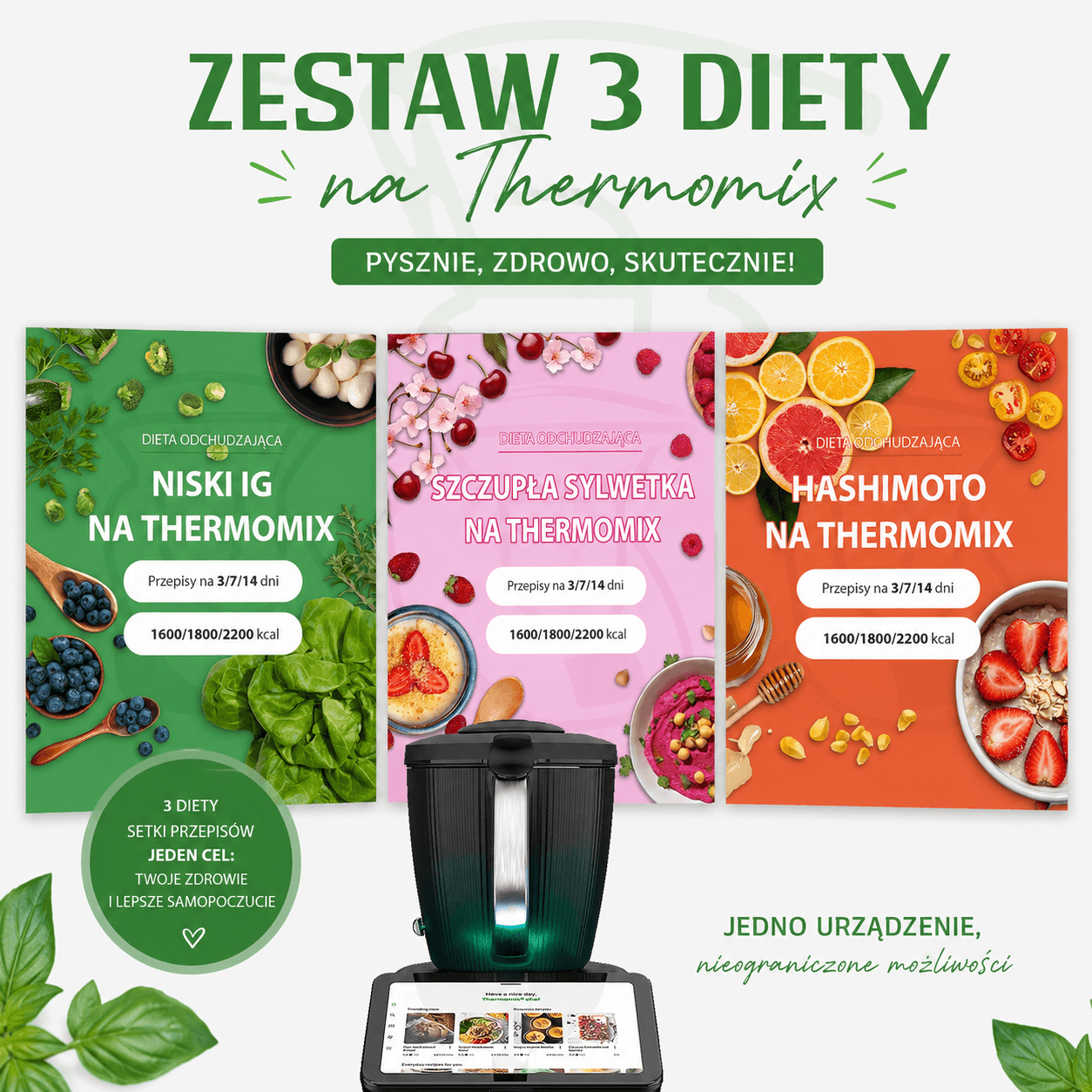 Zestaw 3 bestsellerowych diet na Thermomix
